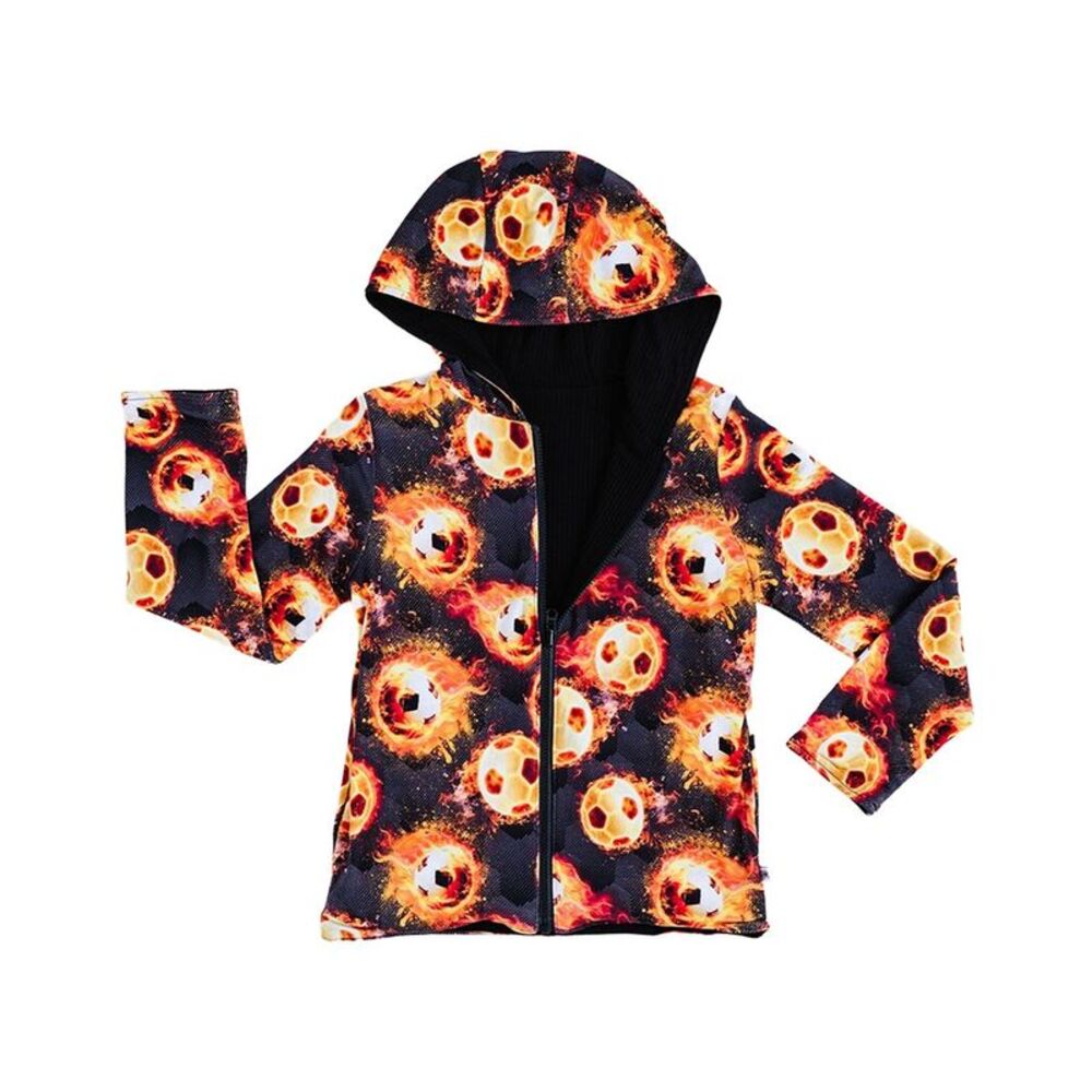 Bums & Roses Girls  Blazing Goals Reversible Jacket, Multicolor